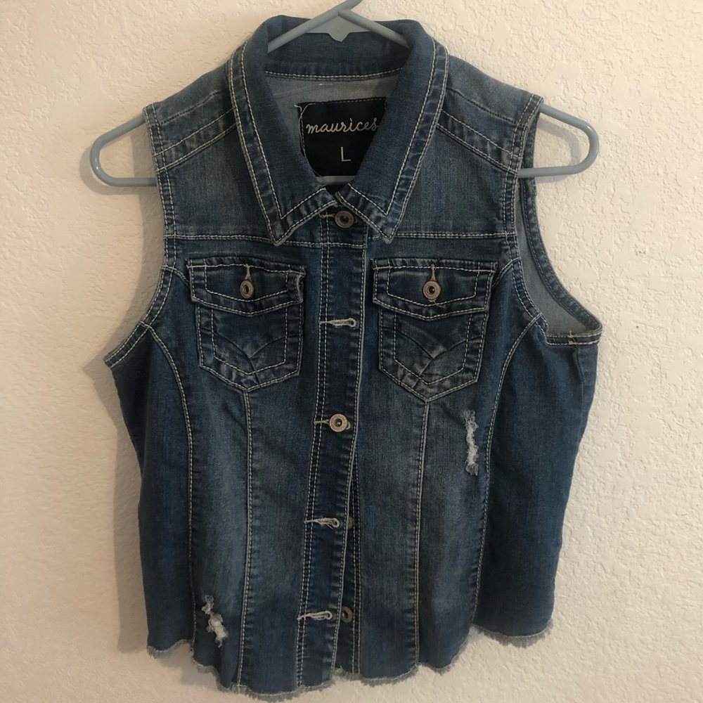 NWOT Maurice’s Denim Vest
